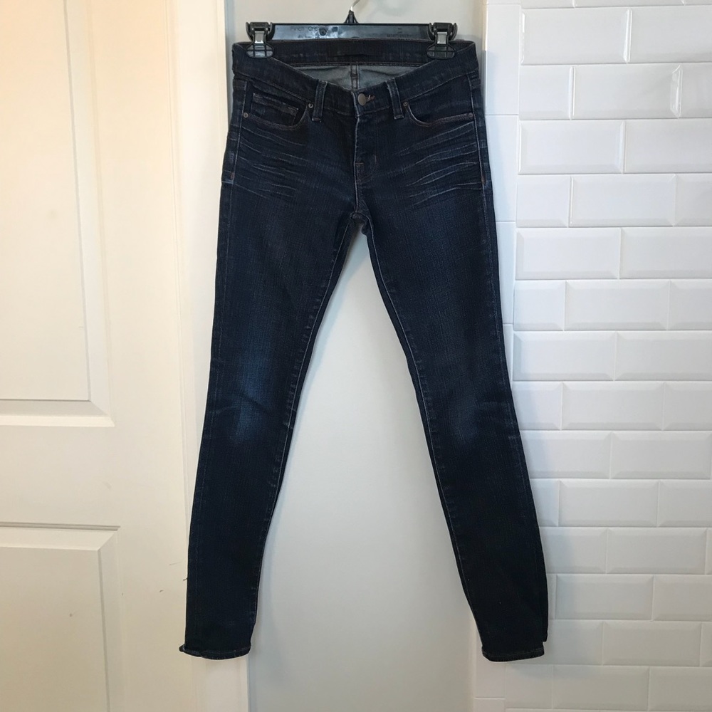 Great Dark Blue J-Brand Mid-Rise Jeans